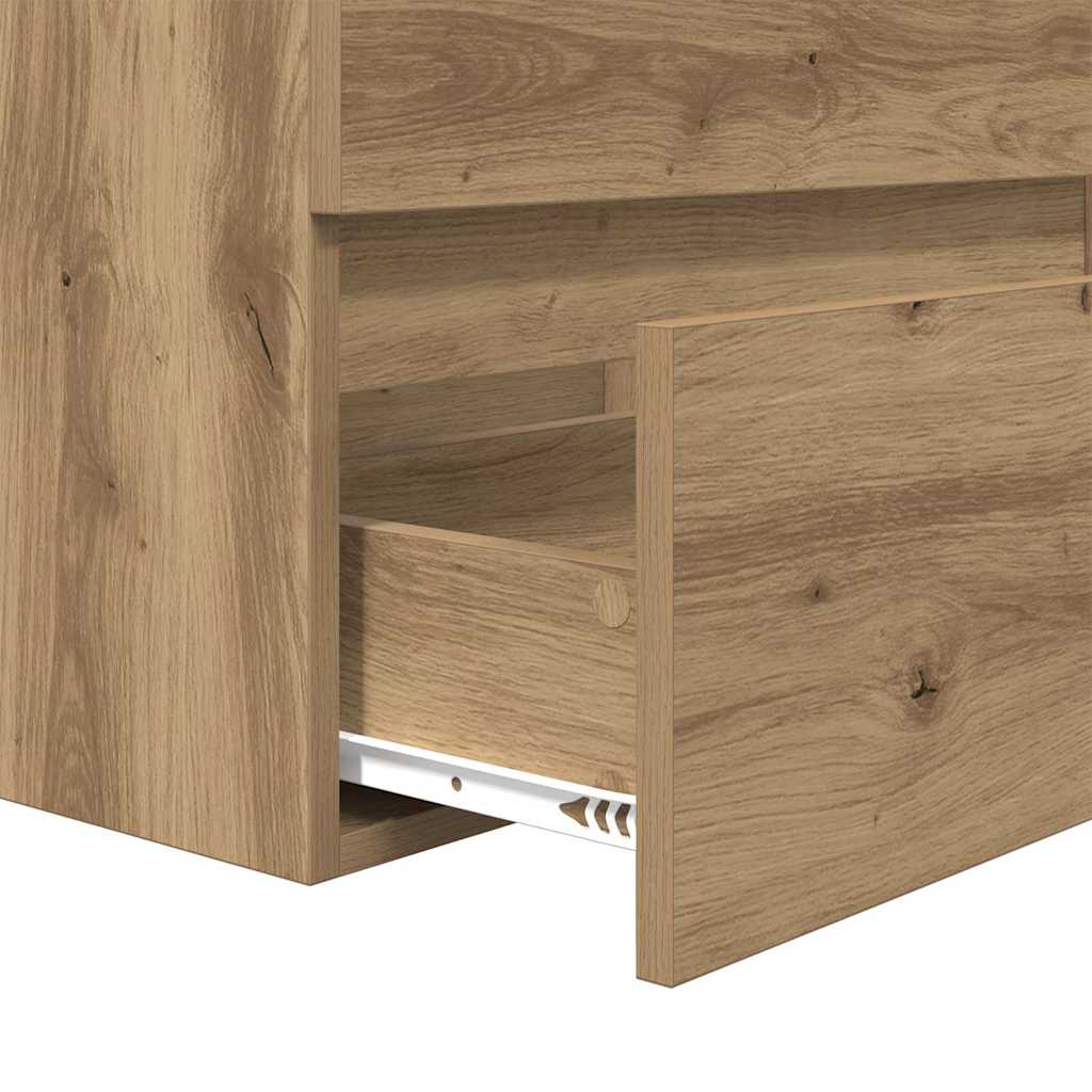 Set namještaja za kupaonicu 3 kom. Umjetnički hrast Smeđa 61 x 39 x 45 cm
