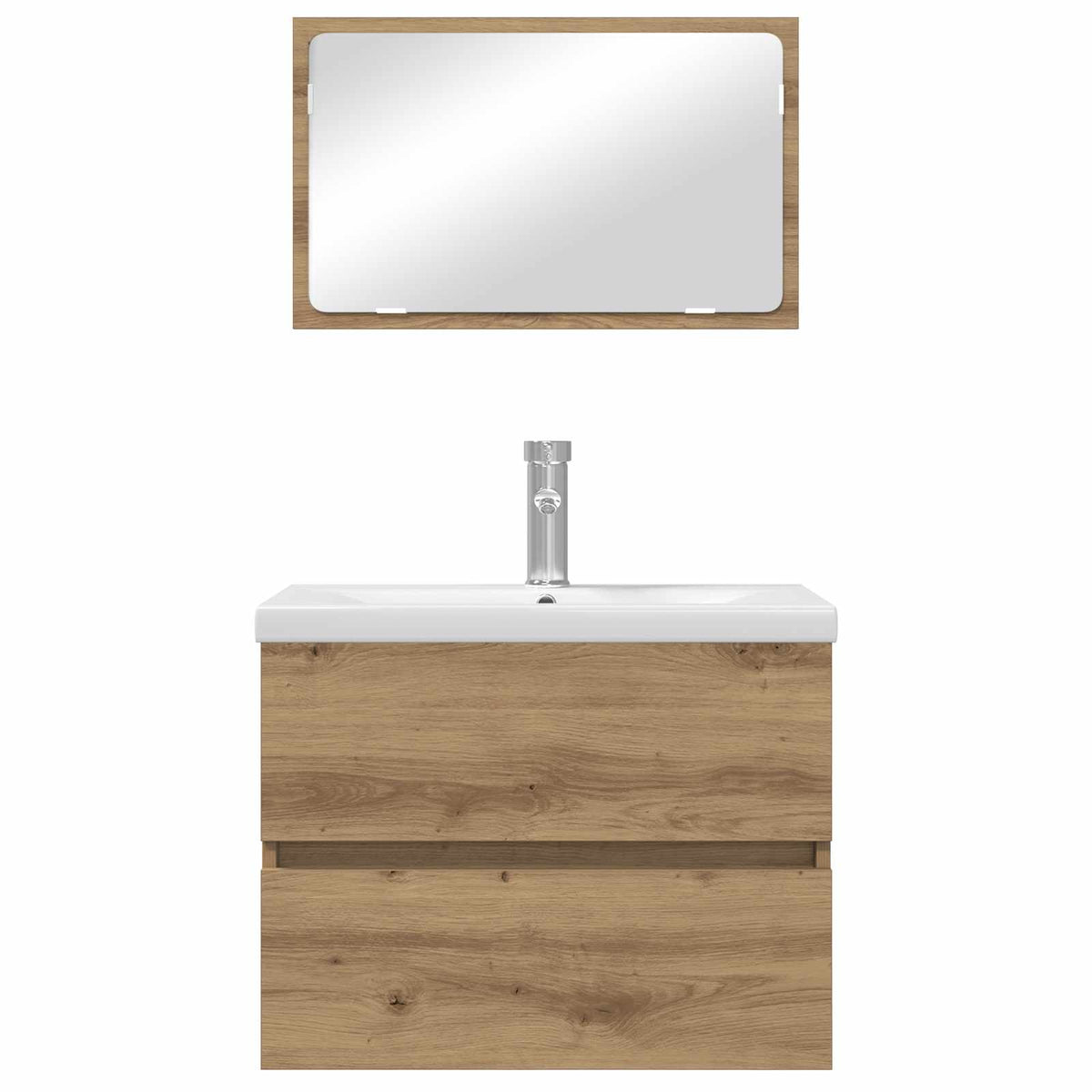 Set namještaja za kupaonicu 3 kom. Umjetnički hrast Smeđa 61 x 39 x 45 cm