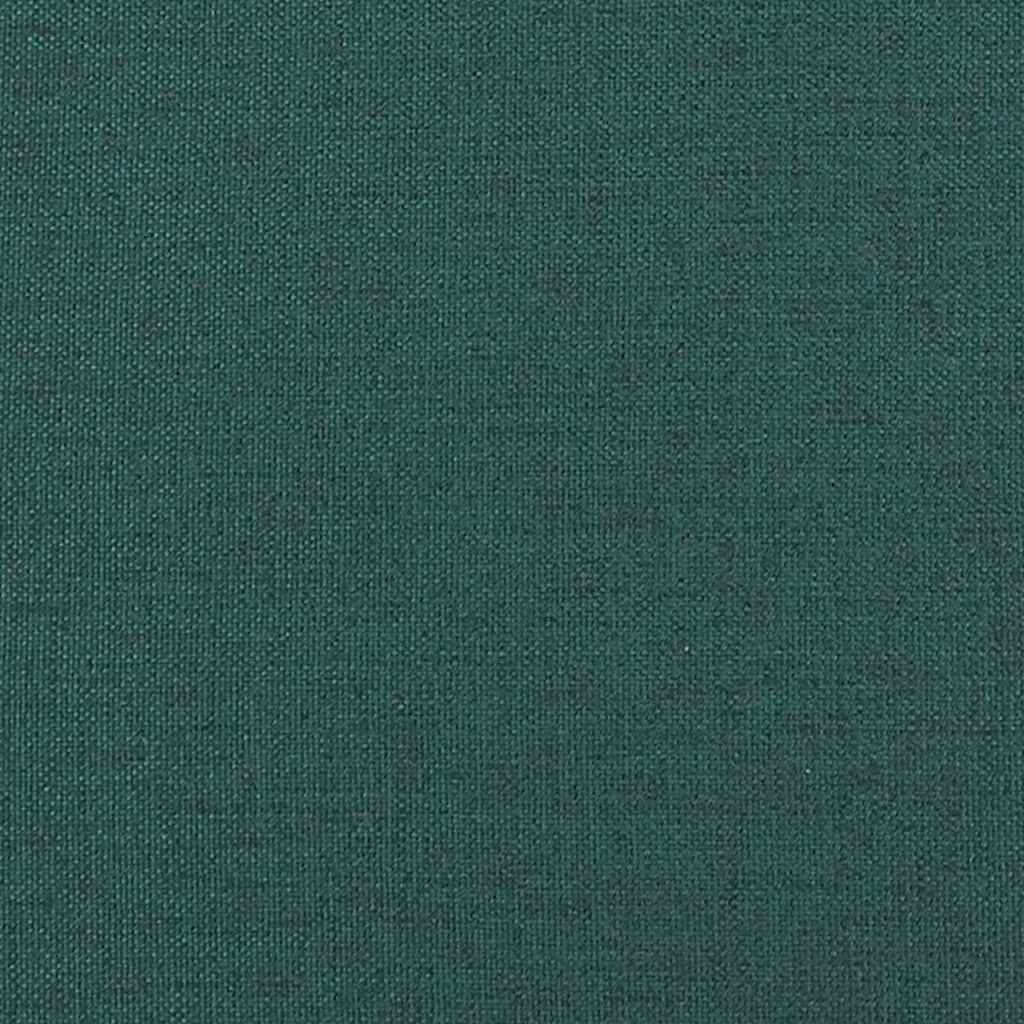 Kutni okvir kreveta Tamnozelena 100 cm x 200 cm tkanina