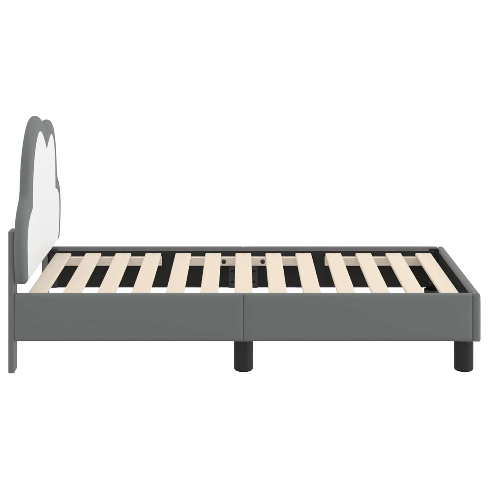 Okvir kreveta za malu djecu s naslonom Svjetlosiva 70 x 140 cm