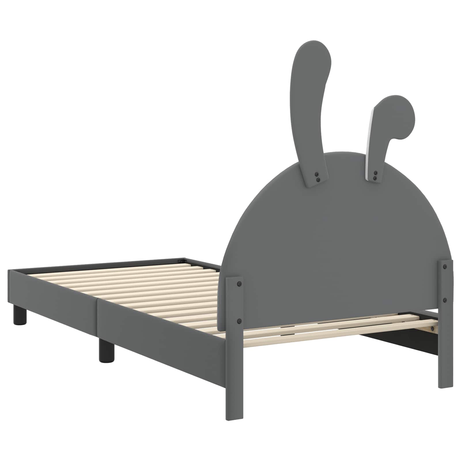 Krevet za djecu s uzglavljem Svjetlosiva 80 x 200 cm PU