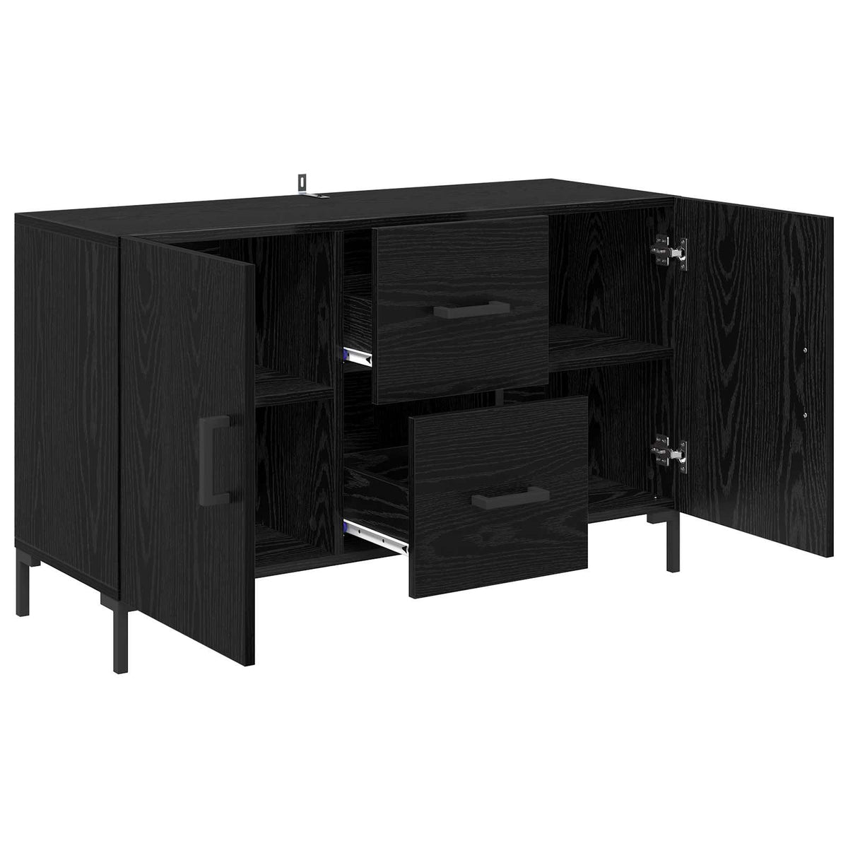 Kreveta Crni hrast 100 x 36 x 60 cm Konstruirano drvo
