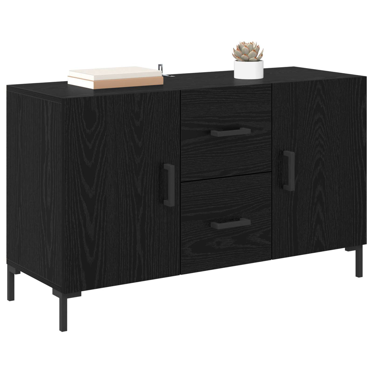 Kreveta Crni hrast 100 x 36 x 60 cm Konstruirano drvo