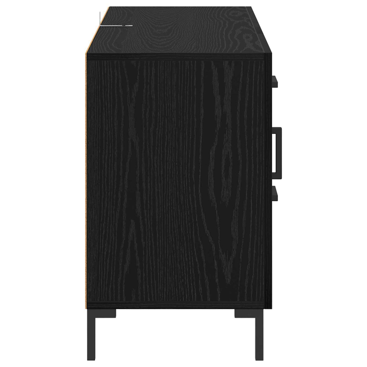 Kreveta Crni hrast 100 x 36 x 60 cm Konstruirano drvo