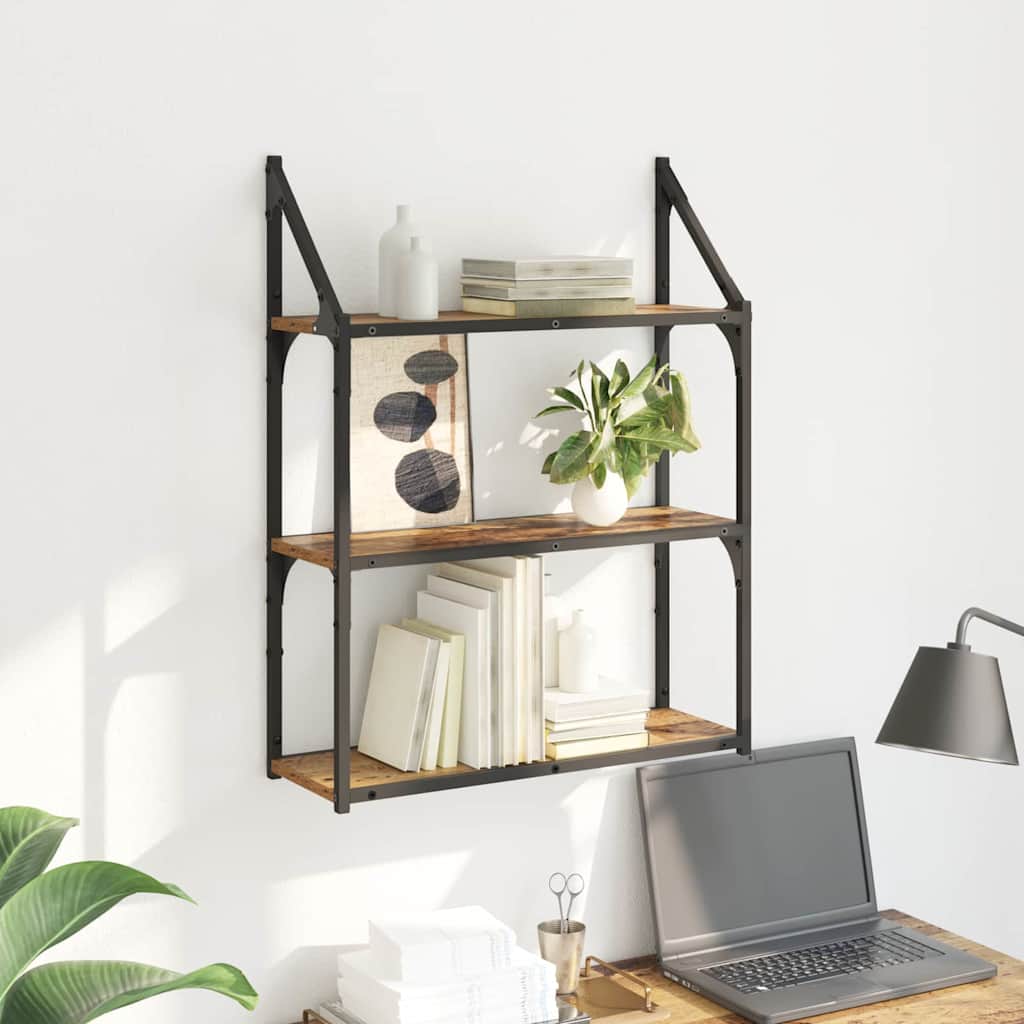 Polica na zidu Staro drvo 60 x 21 x 78,5 cm Konstruirano drvo