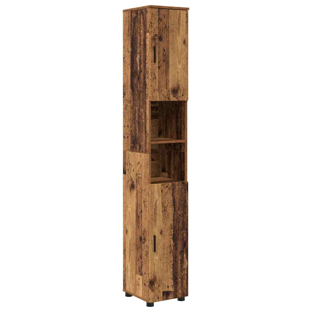 Kupaonski ormar s pohranom Staro drvo 30 x 35 x 192 cm