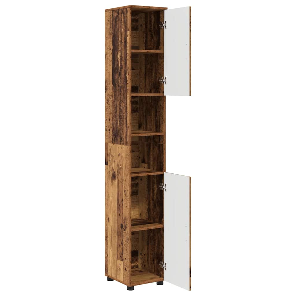 Kupaonski ormar s pohranom Staro drvo 30 x 35 x 192 cm