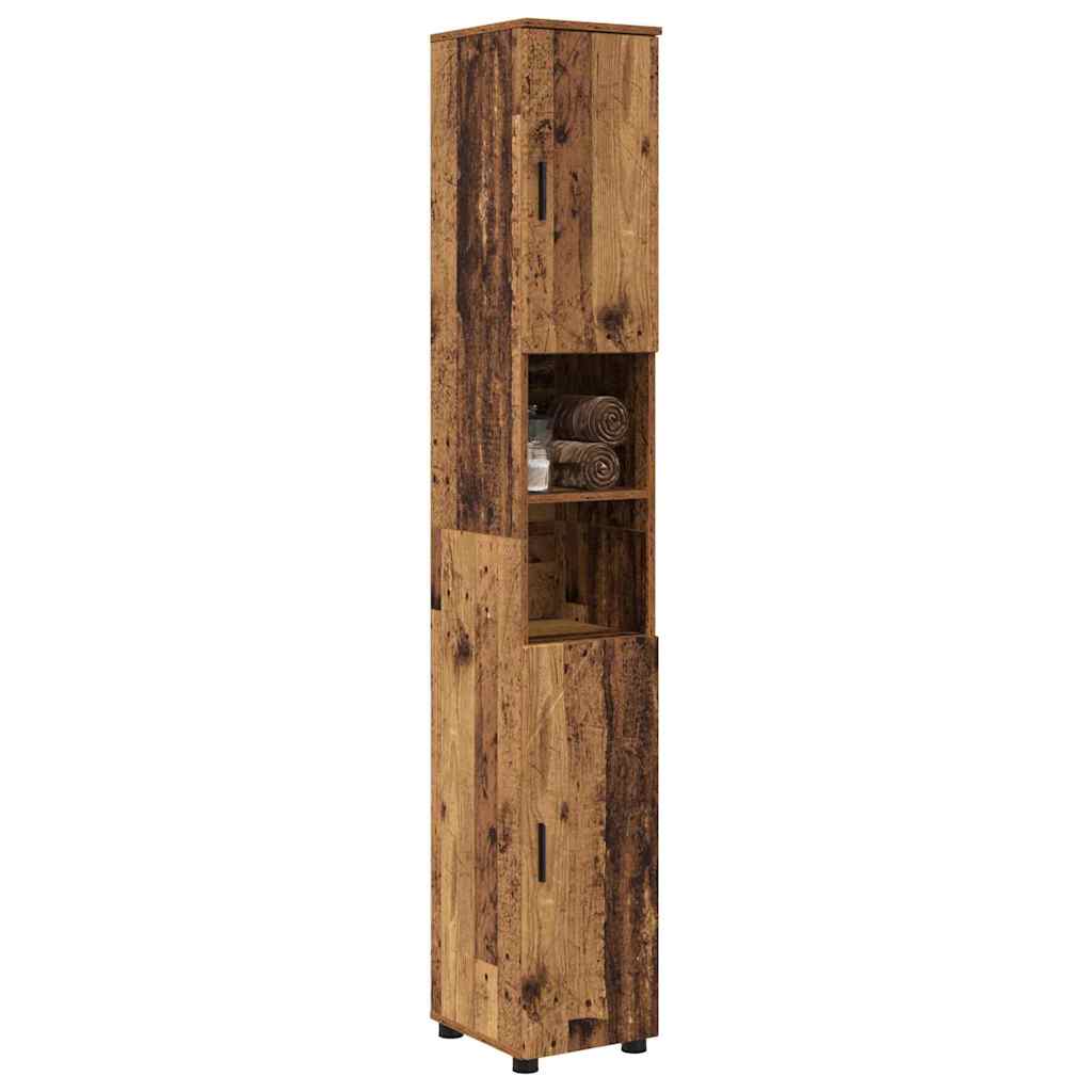 Kupaonski ormar s pohranom Staro drvo 30 x 35 x 192 cm