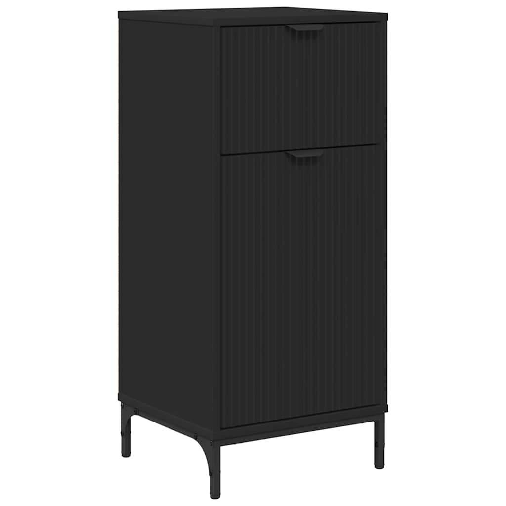 Kupaonski ormar s ladicama s pohranom Crna 39,5 x 36 x 88 cm