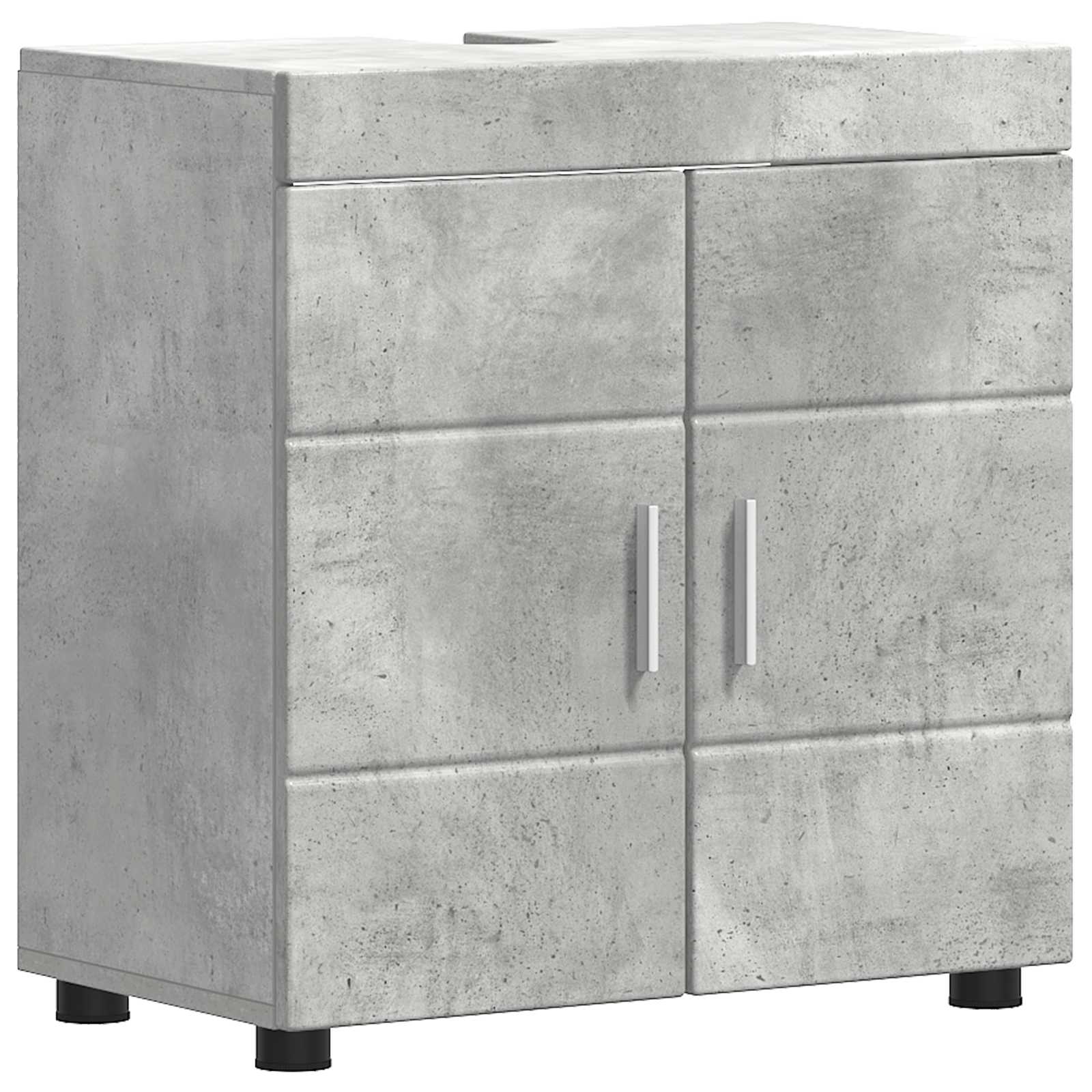 Set ormarića za kupaonicu TULUM Betonski sivi 60 x 34 x 63 cm