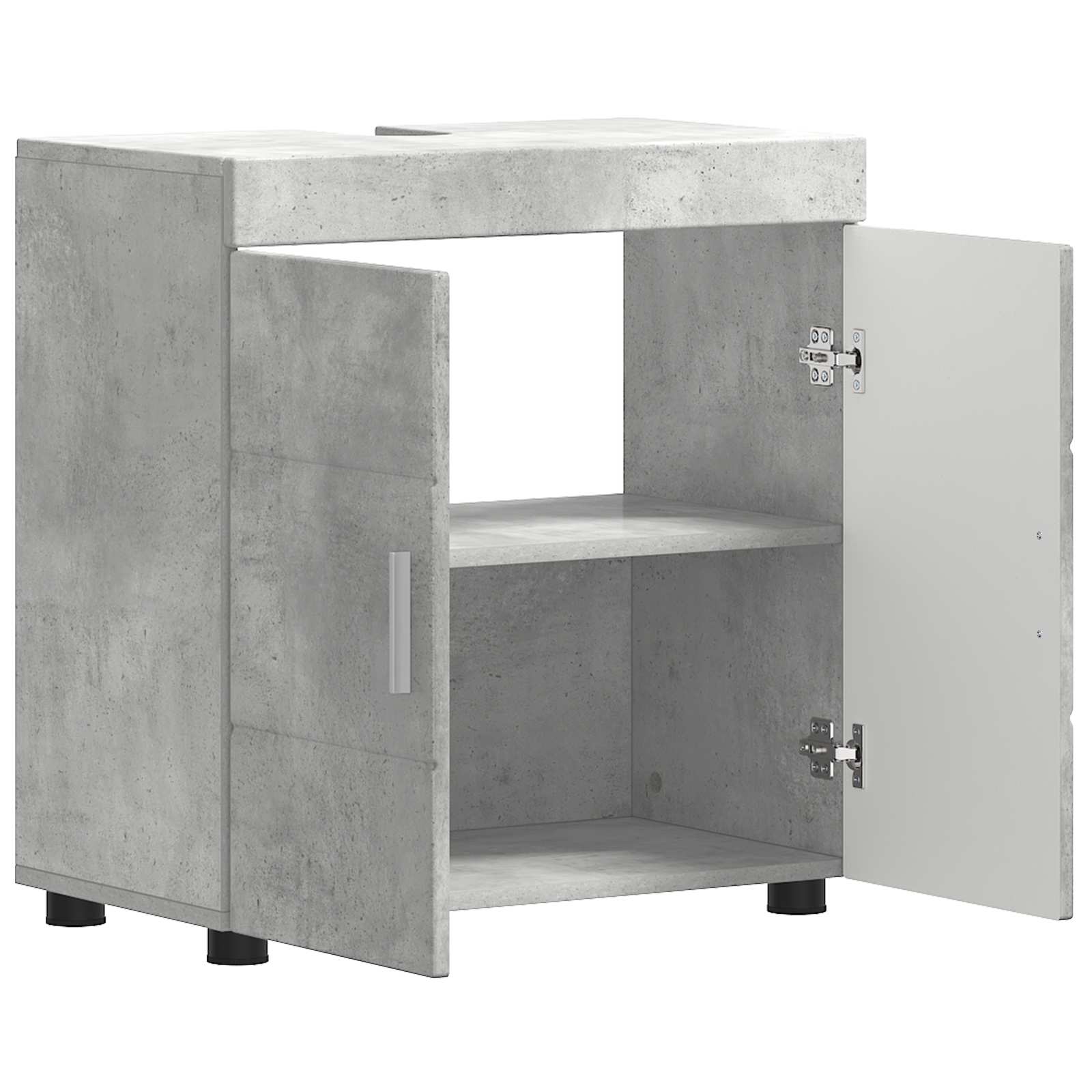 Set ormarića za kupaonicu TULUM Betonski sivi 60 x 34 x 63 cm
