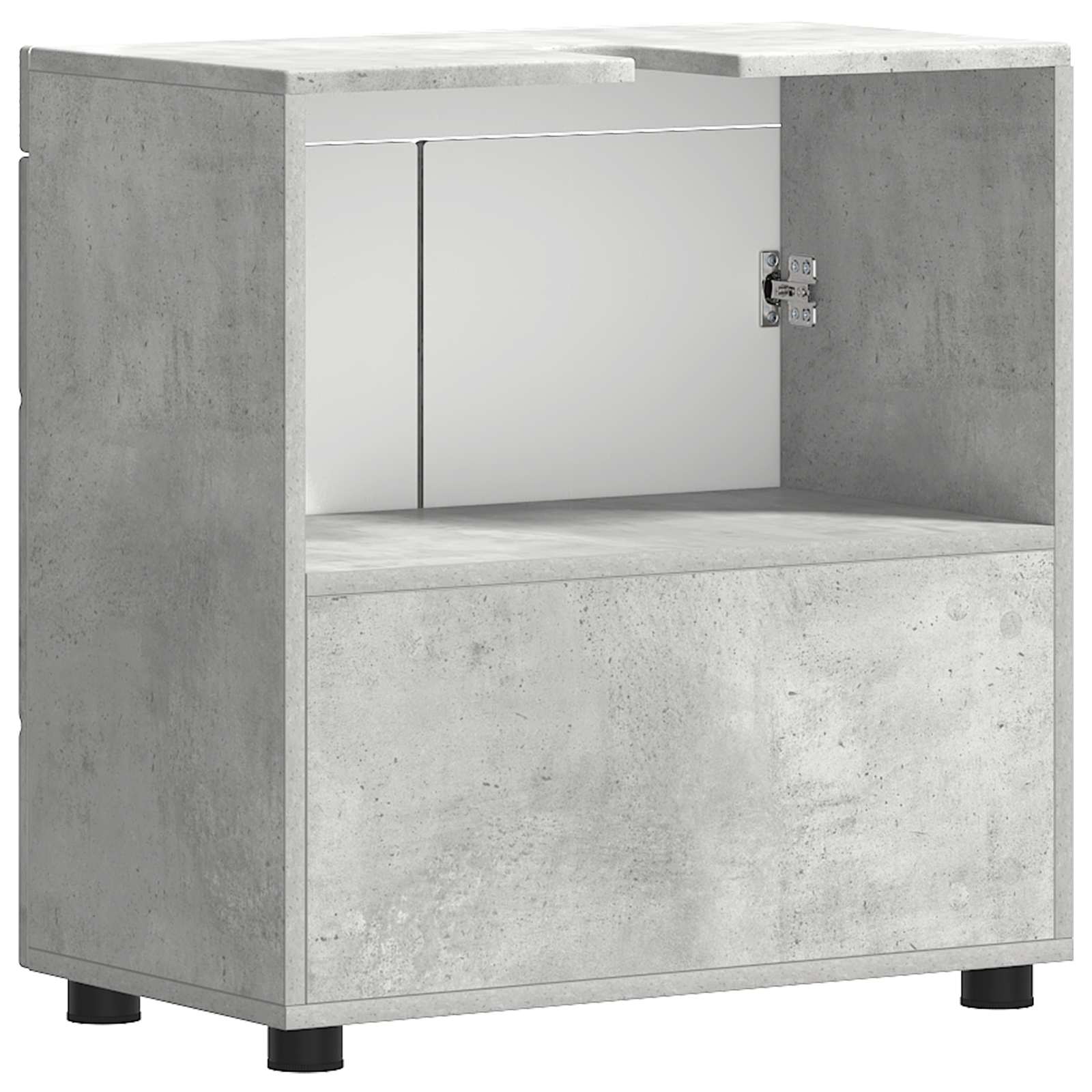 Set ormarića za kupaonicu TULUM Betonski sivi 60 x 34 x 63 cm