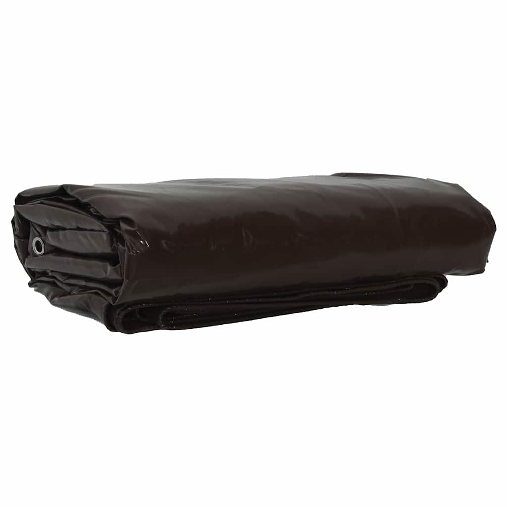 Cerada 650g / m² Smeđa 1,5 x 6 m Platno s PVC premazom