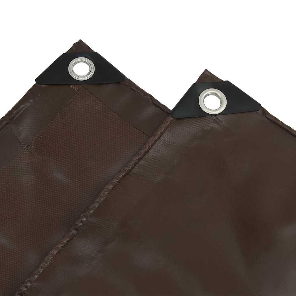 Cerada 650g / m² Smeđa 1,5 x 2,5 m Platno s PVC premazom