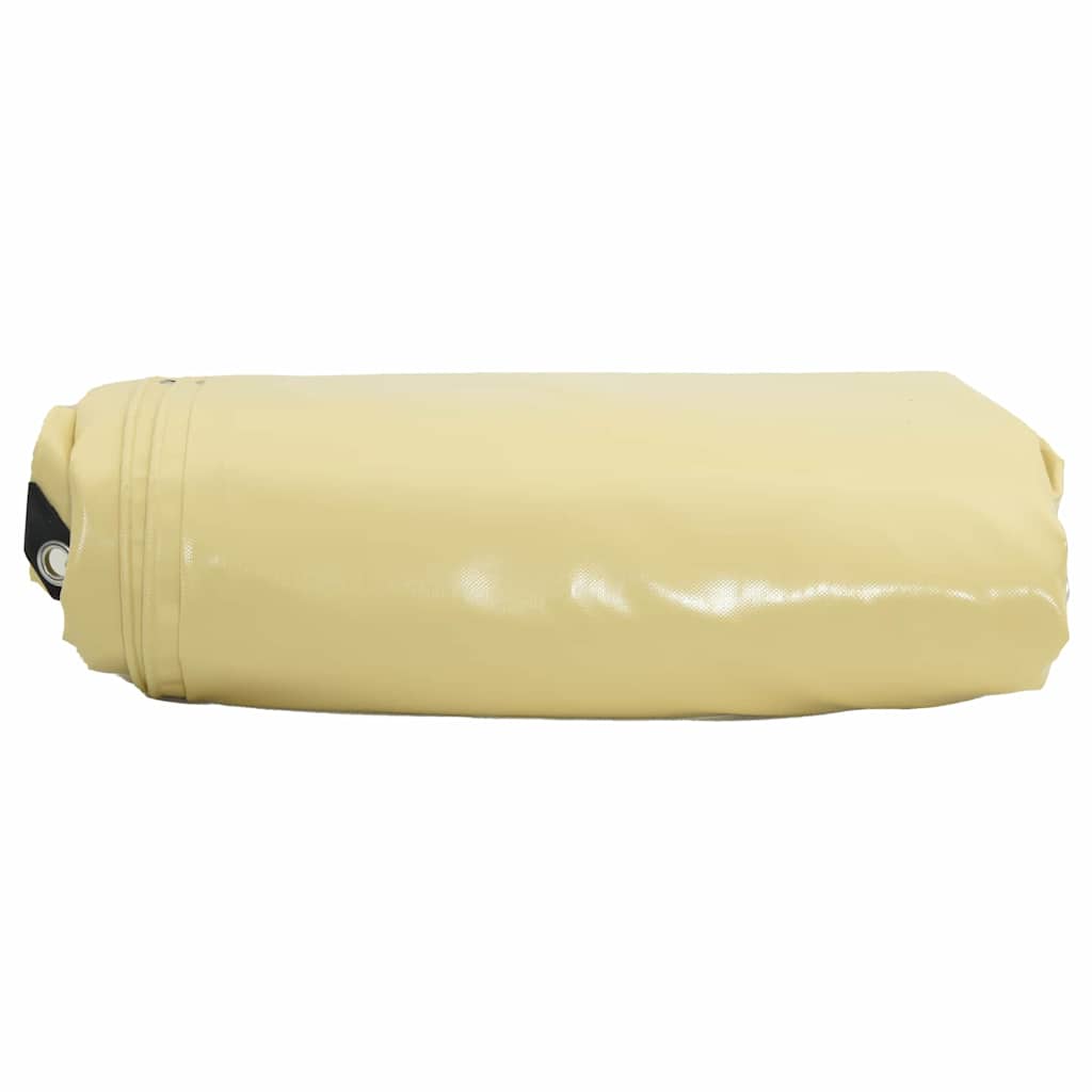Cerada 650g / m² Bež 4 x 4 m Platno s PVC premazom