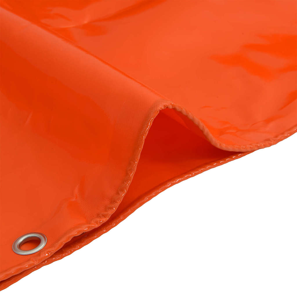 Cerada 650g / m² Narančasta 1,5 x 2 m Platno s PVC premazom
