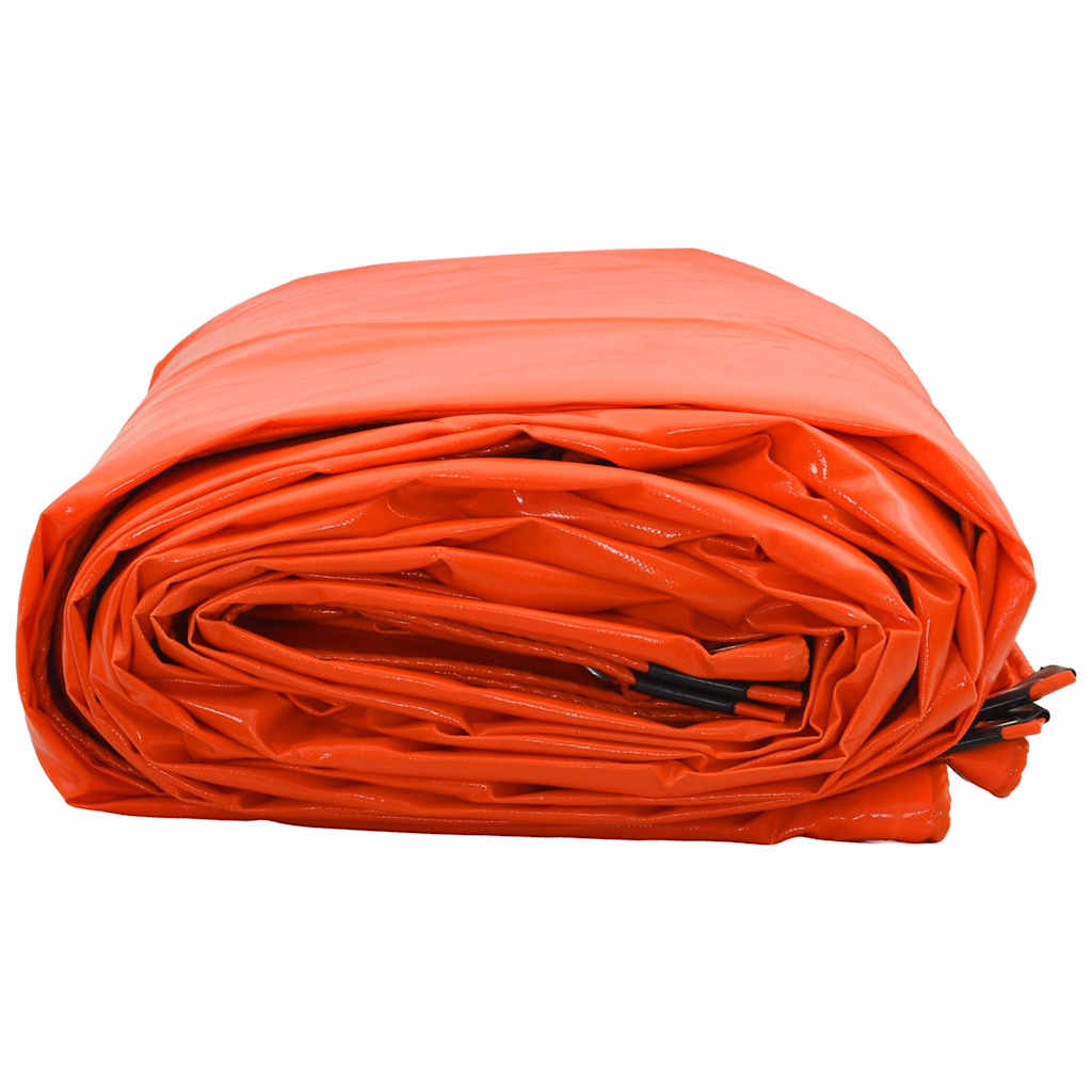 Cerada 650g / m² Narančasta 1,5 x 2 m Platno s PVC premazom