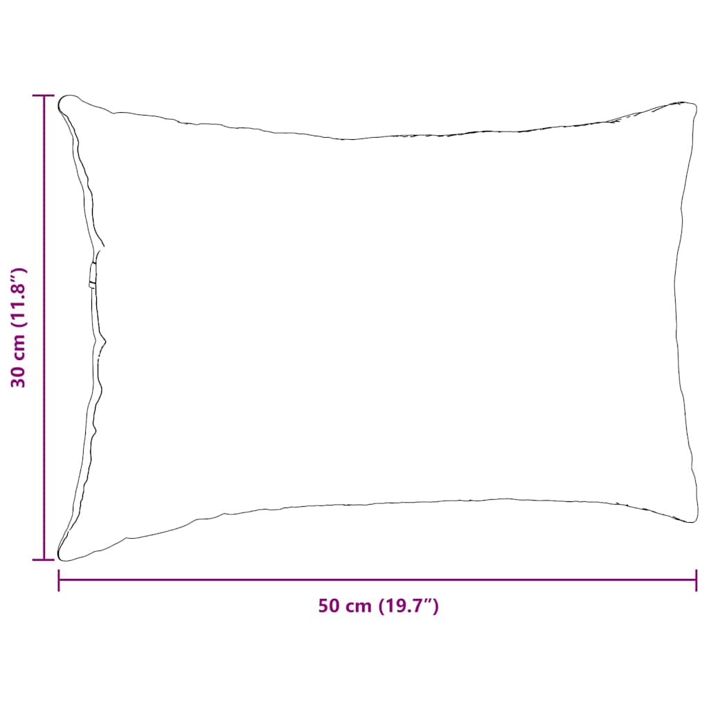 Jastučići za sofu 2 pcs Smeđa 50 x 30 cm tkanina