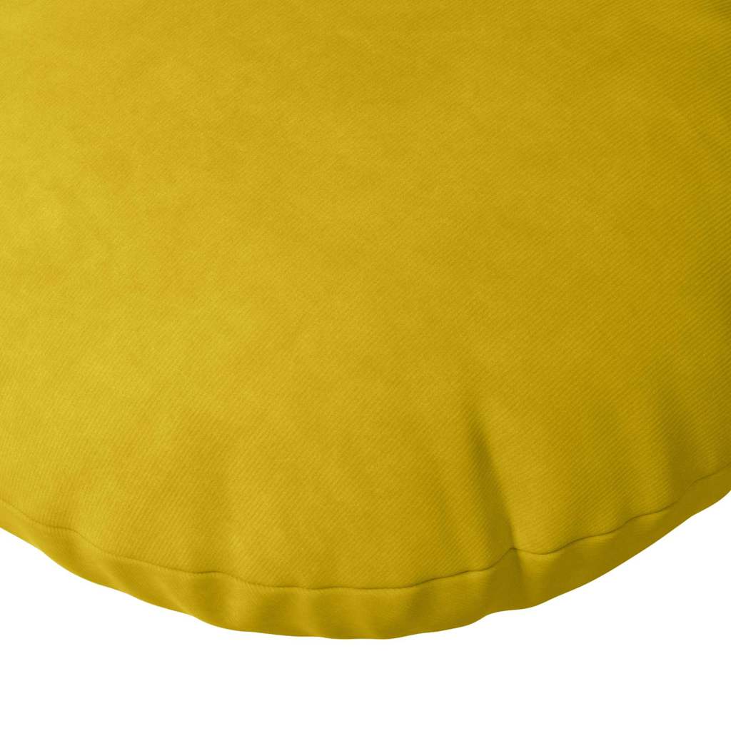 Jastučići za sjedenje 2 pcs Žuta Ø60 x 21 cm Baršun