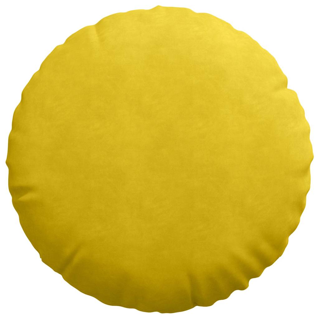 Jastučići za sjedenje 2 pcs Žuta Ø60 x 21 cm Baršun