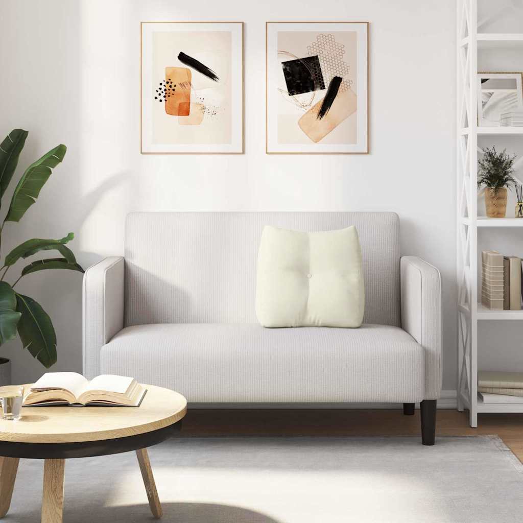 Jastuk za leđa Krema 45 x 24 x 50 cm Baršun
