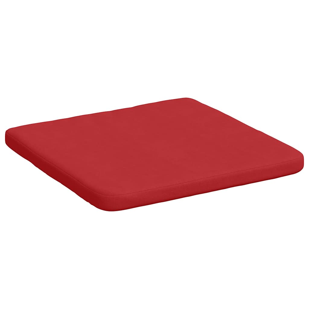 Jastučići za sjedenje 4 pcs Crvena 40 x 40 x 3 cm tkanina
