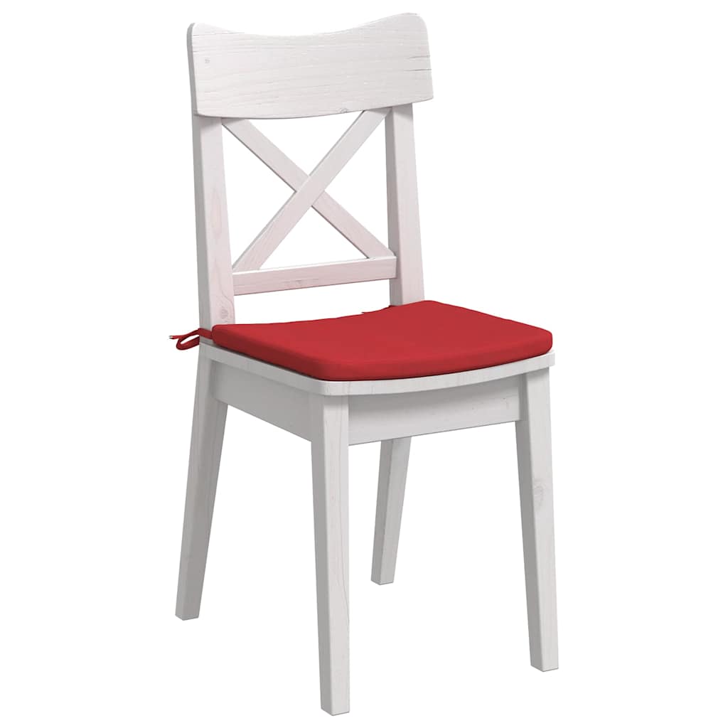 Jastučići za sjedenje 4 pcs Crvena 40 x 40 x 3 cm tkanina