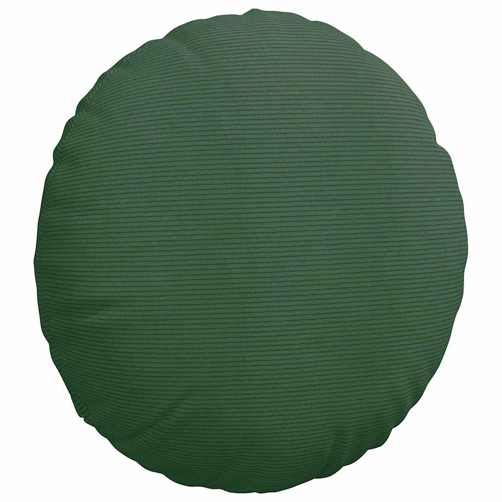 Jastučići za sjedenje 2 pcs Tamnozelena Ø60 x 21 cm