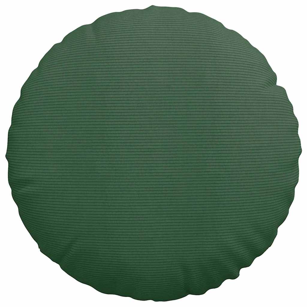 Jastučići za sjedenje 2 pcs Tamnozelena Ø60 x 21 cm