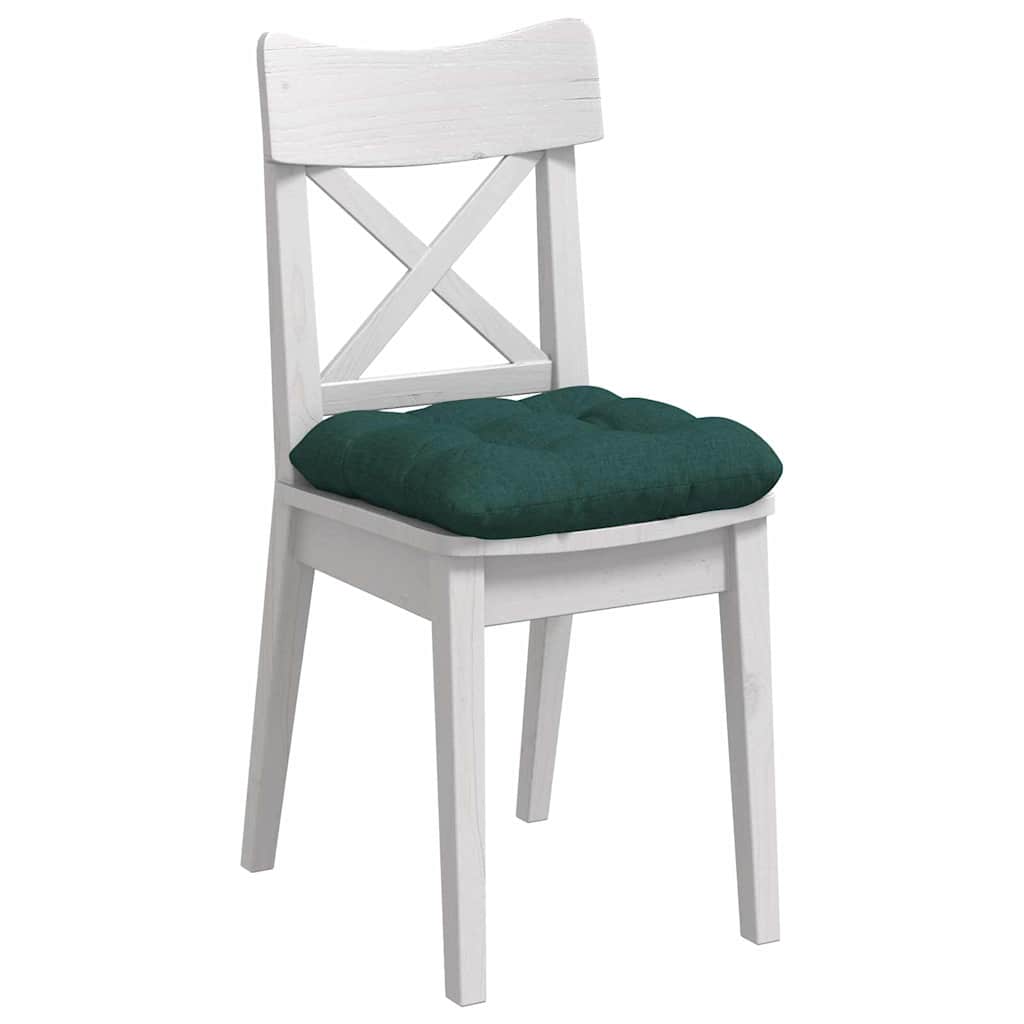 Jastučići za sjedenje 4 pcs Tamnozelena 45 x 45 x 12 cm tkanina