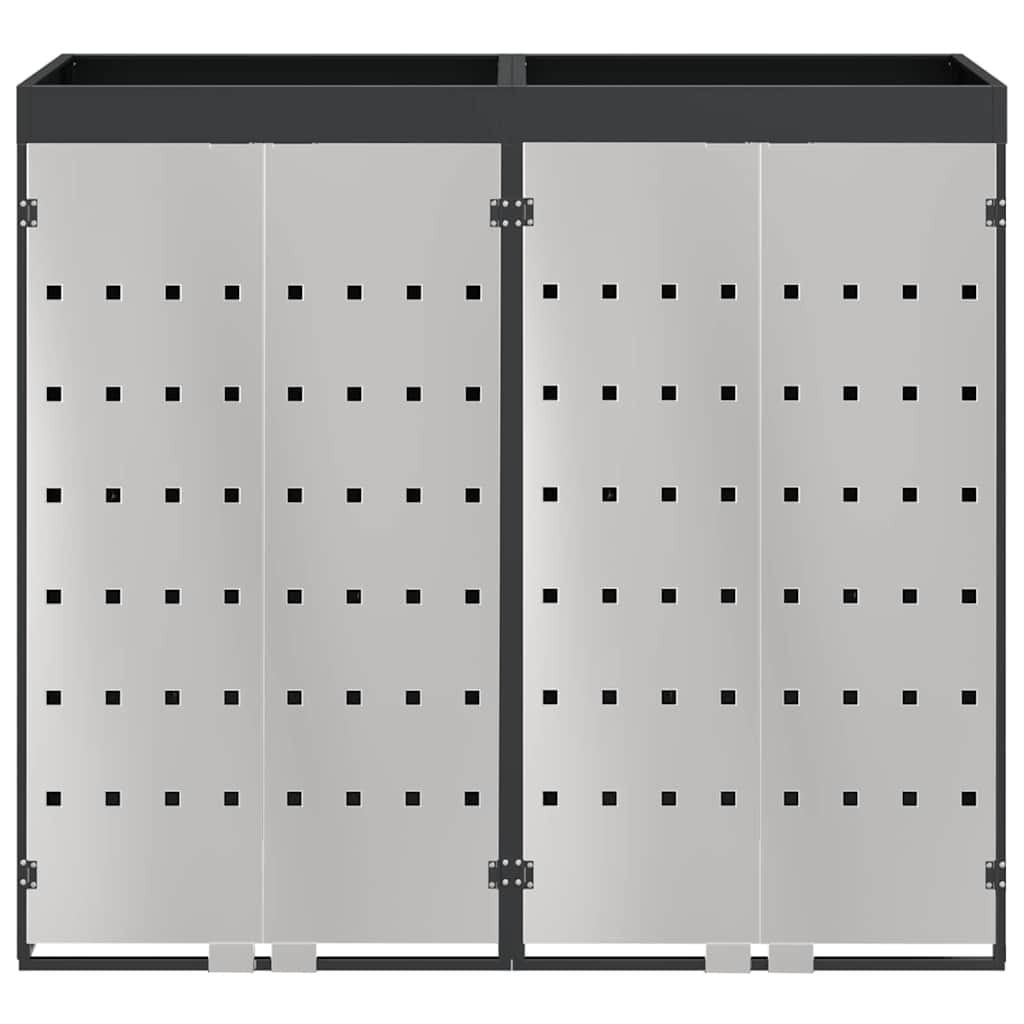 Skladištenje kanti za 3 kante Čelik Antracit