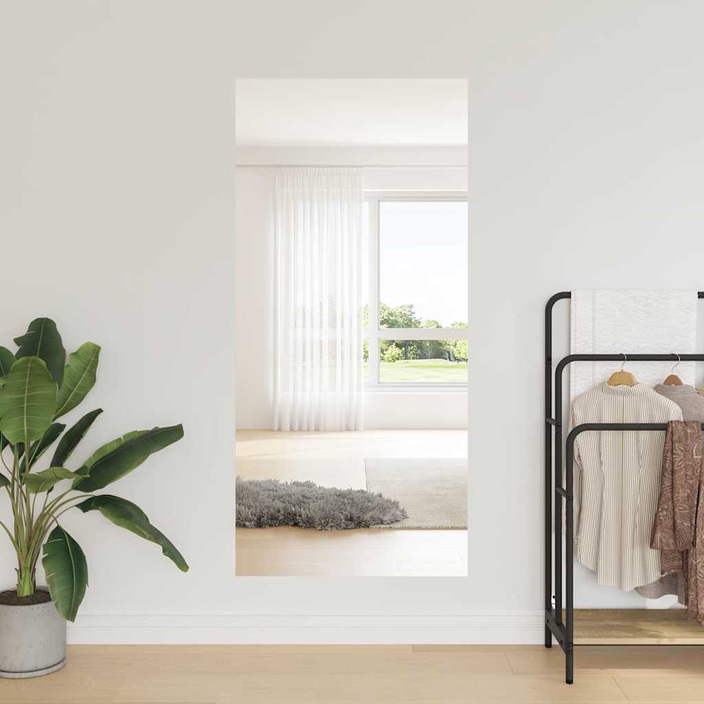 Samoljepljiva ogledala folija 90 x 150 cm 2 pcs Srebrno PET