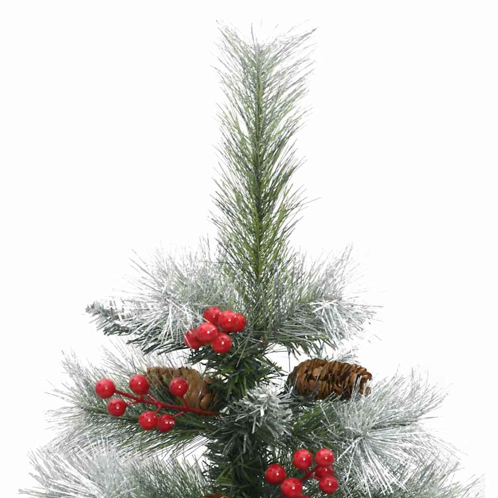 Umjetno božićno drvce S LED lampica Zelena i bijela 150 cm
