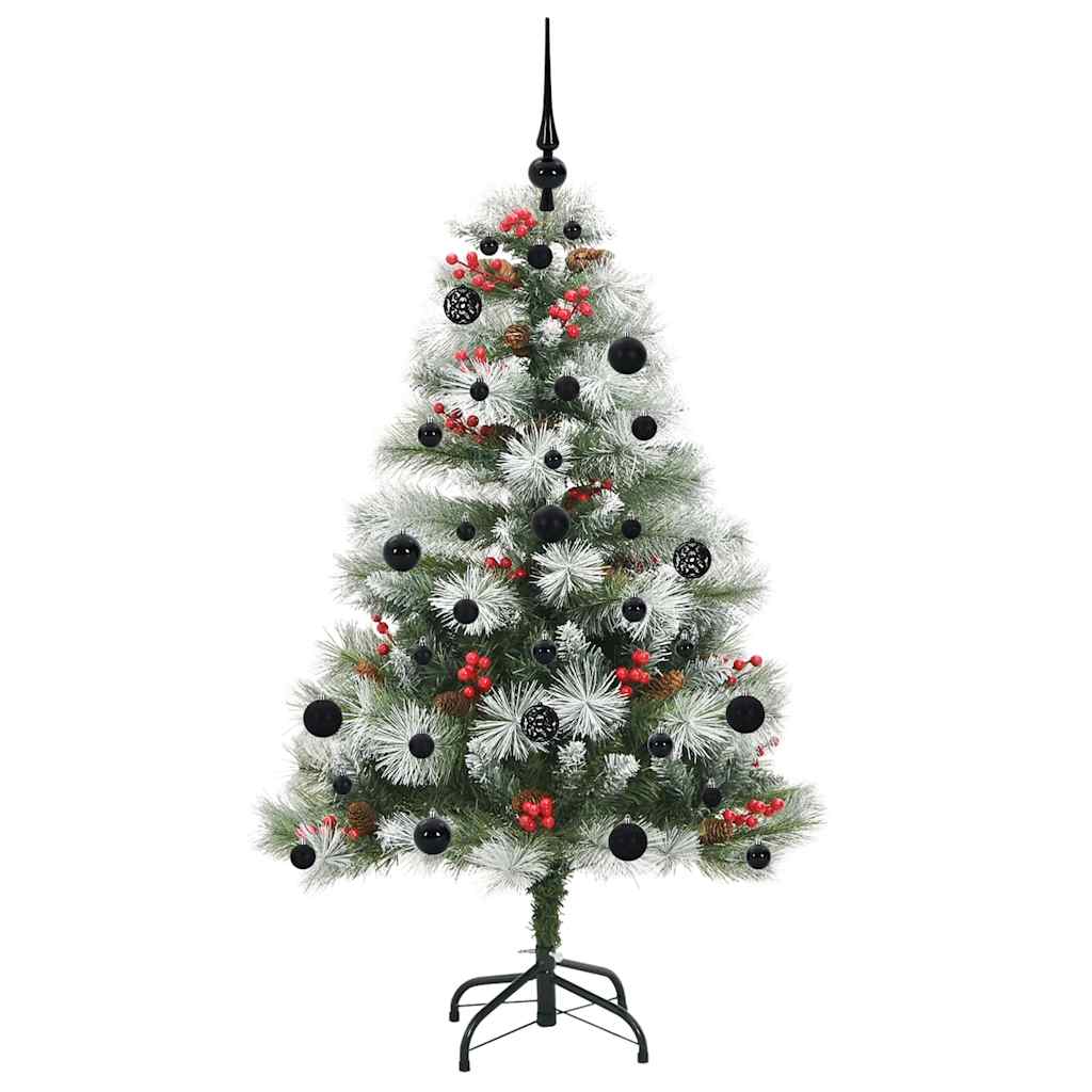 Umjetno božićno drvce S LED lampica Zelena i bijela 150 cm
