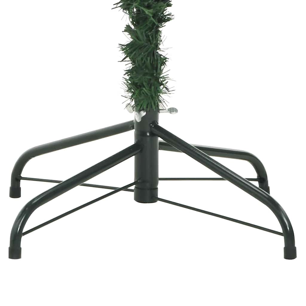 Umjetno božićno drvce S LED lampica Zelena i bijela 210 cm