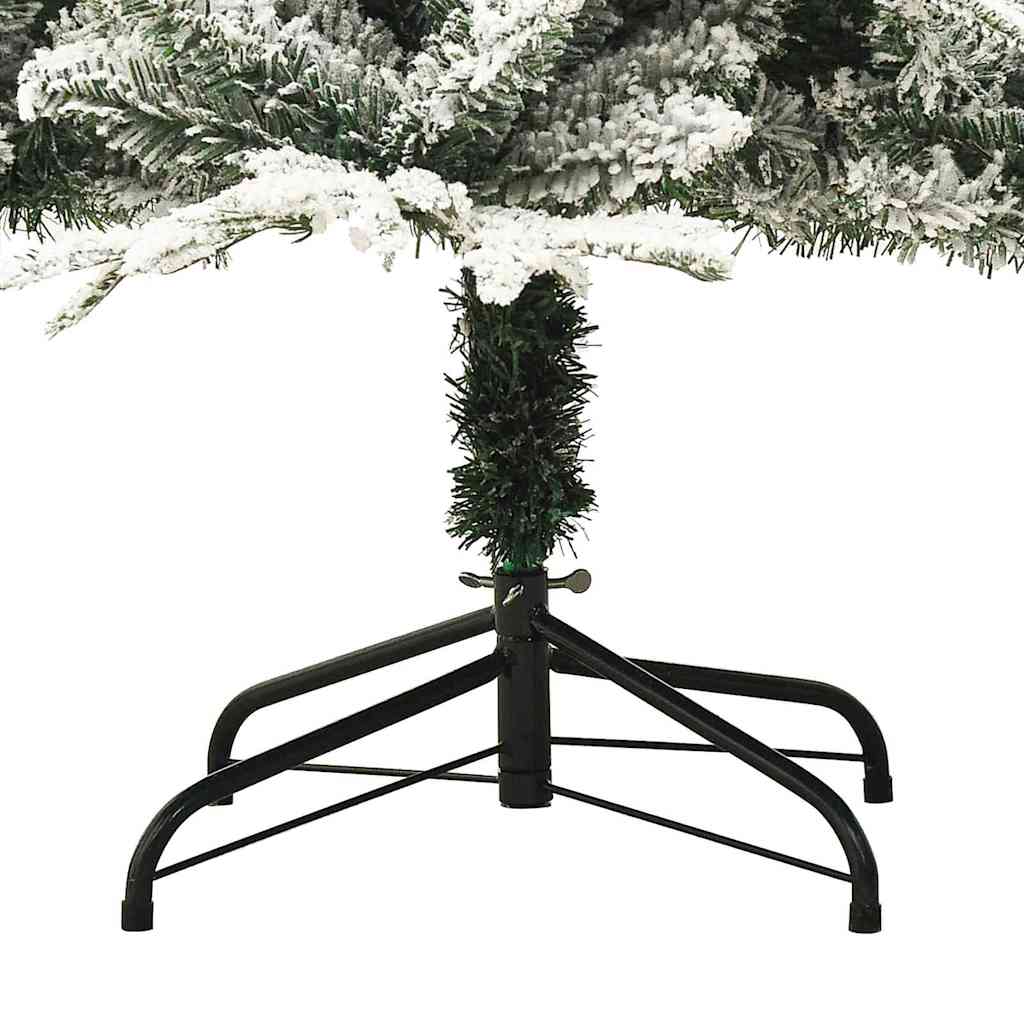 Umjetno prethodno osvijetljeno božićno drvce s kuglicama Zelena 210 cm