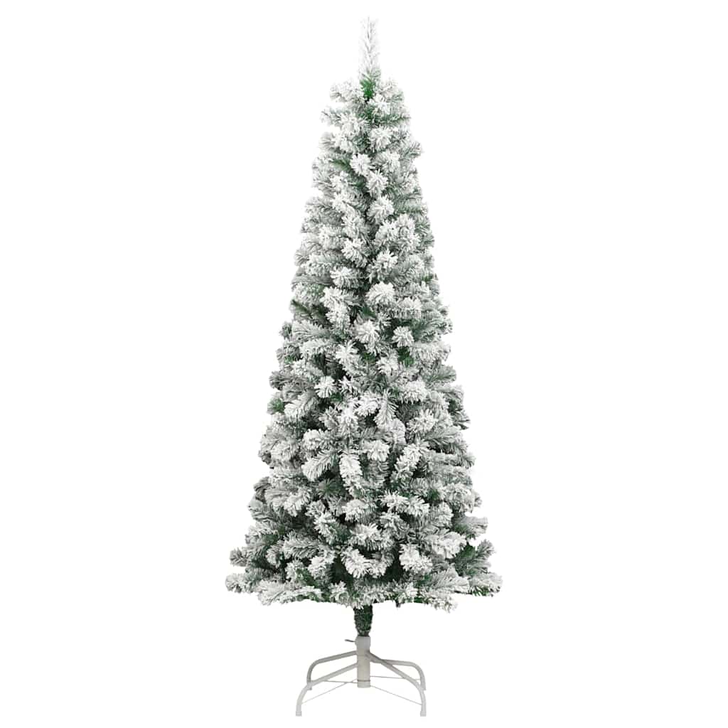 Umjetno božićno drvce s nogom Zelena i bijela 240 cm