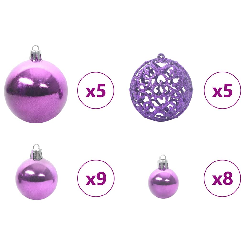 Umjetno Božićno Drvo s Snježnim Flokom i LED Svjetlom 120 cm
