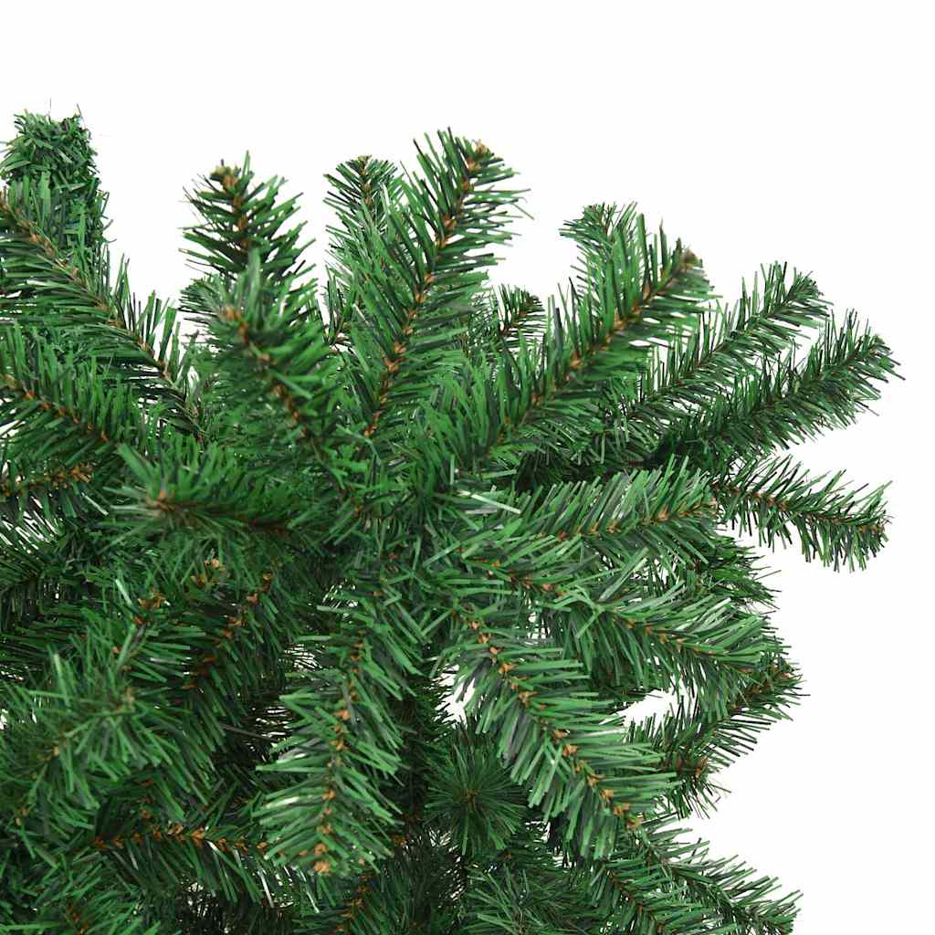 Odljeveni Umjetni Božićni Drvo s Lopticama Zelena 210 cm PVC