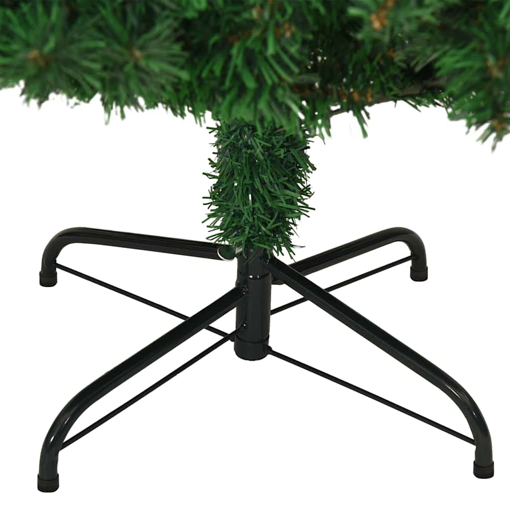Umjetno božićno drvce Zelena 240 cm PVC i Čelik i Plastika 125 x 125 x 240 cm