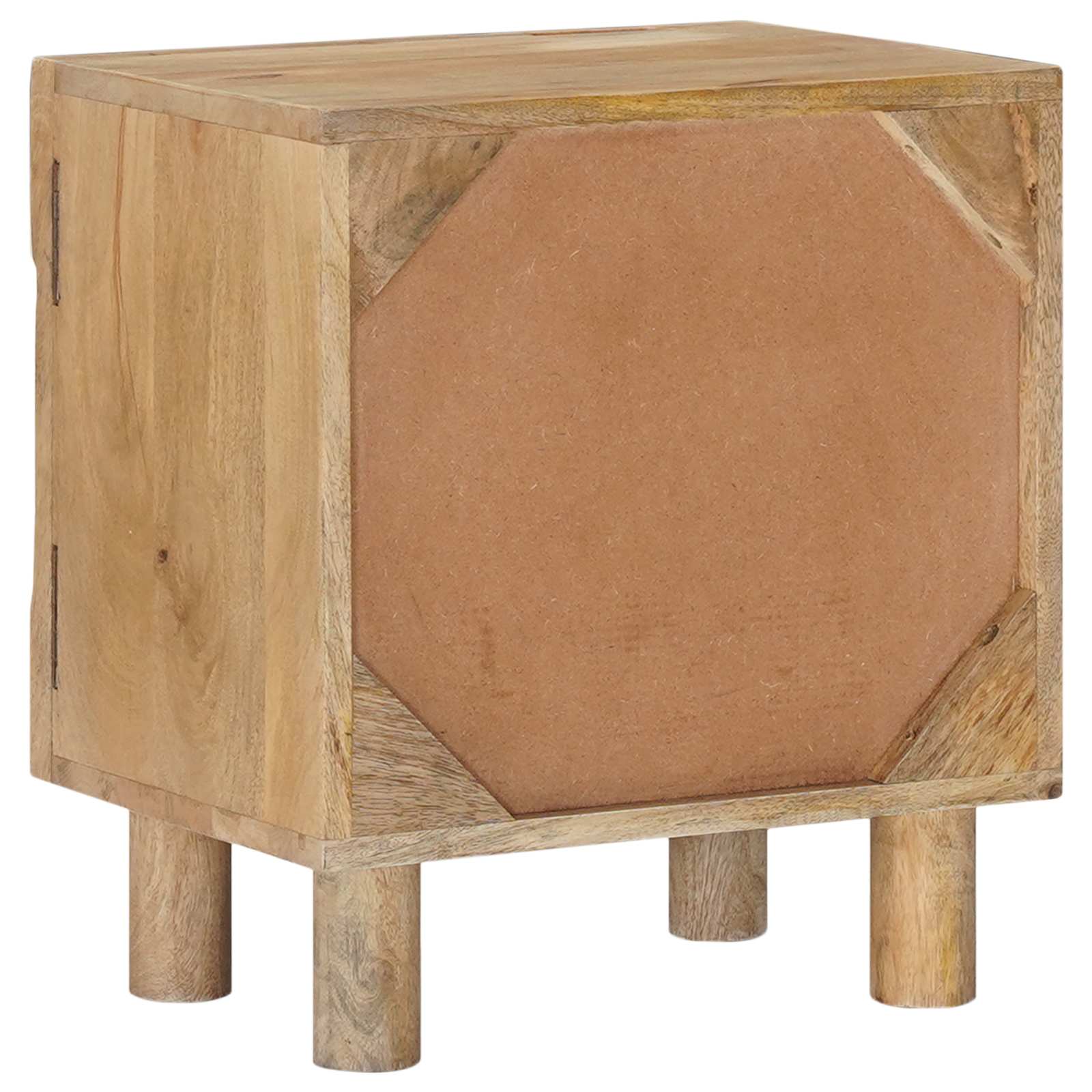Ručno rađeni noćni ormarić Tamnije smeđi teak 40 x 30 x 45 cm
