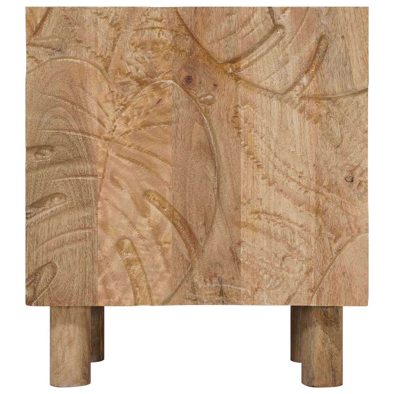 Ručno rađeni noćni ormarić Tamnije smeđi teak 40 x 30 x 45 cm