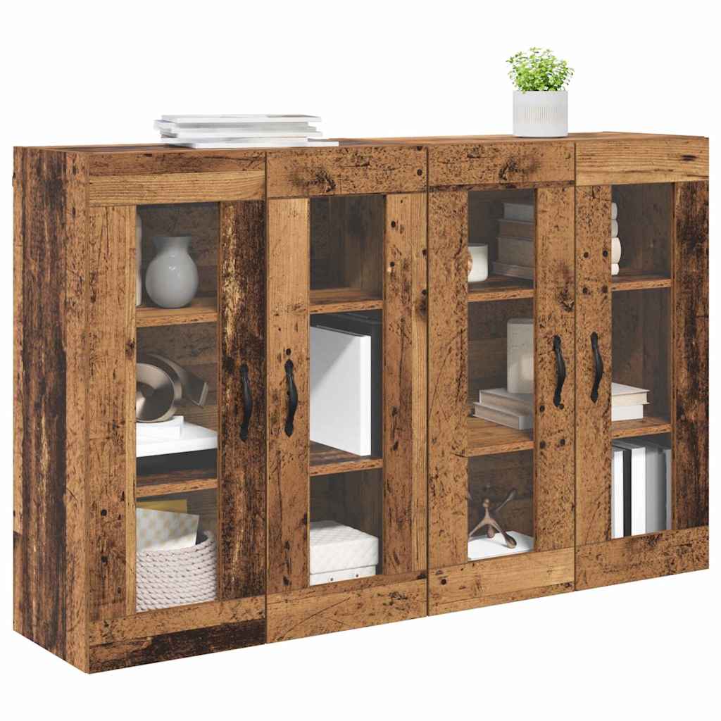 Zidni ormari 2 pcs Staro drvo 69,5 x 34 x 90 cm