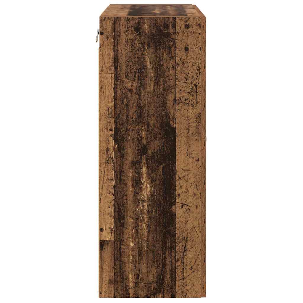 Zidni ormari 2 pcs Staro drvo 69,5 x 34 x 90 cm