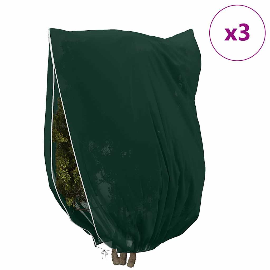 Pokrijte biljke od mraza flis pokrivačem 3 pcs Zelena