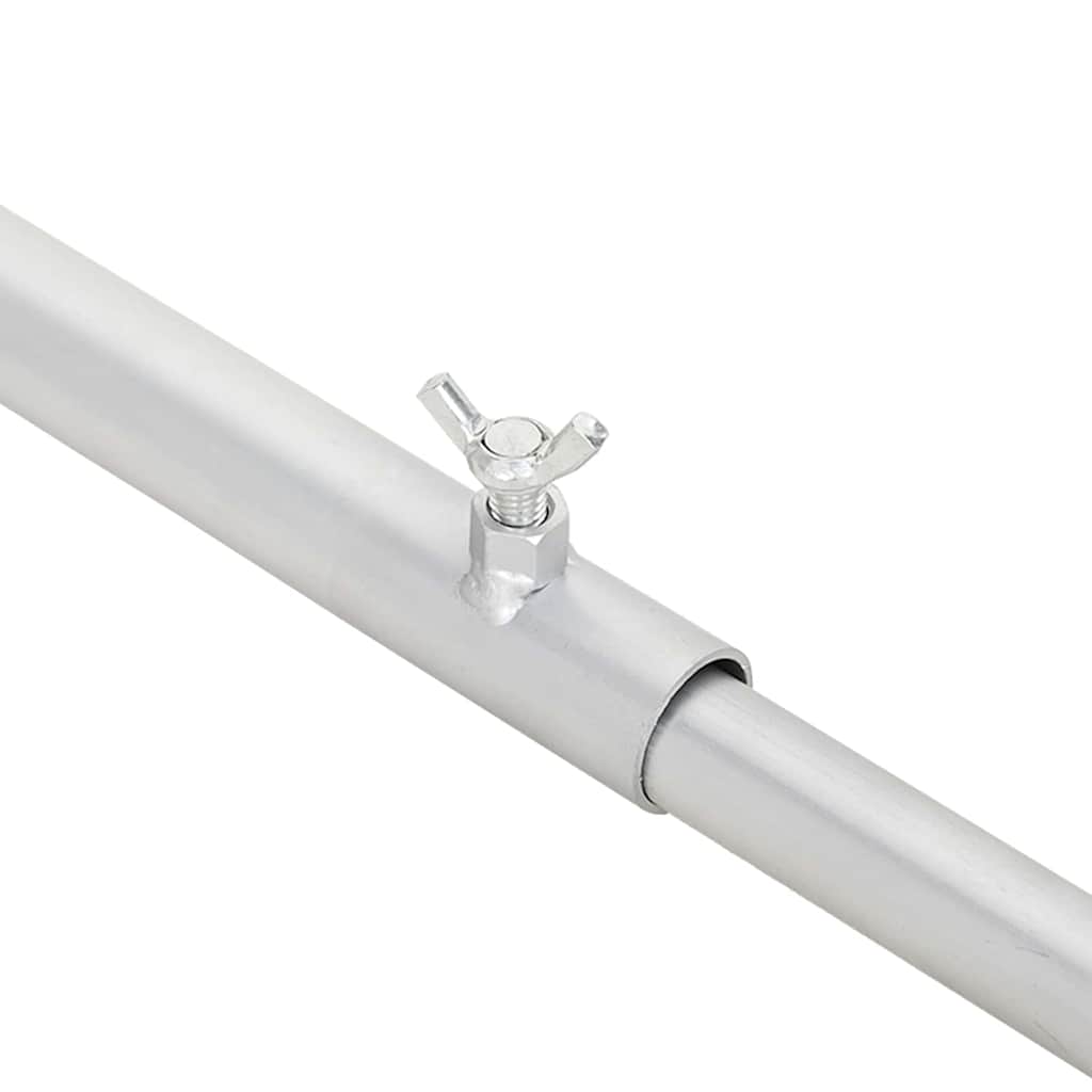Kuka za platna za prikolice 2 pcs Srebrno 100-145 cm Aluminij
