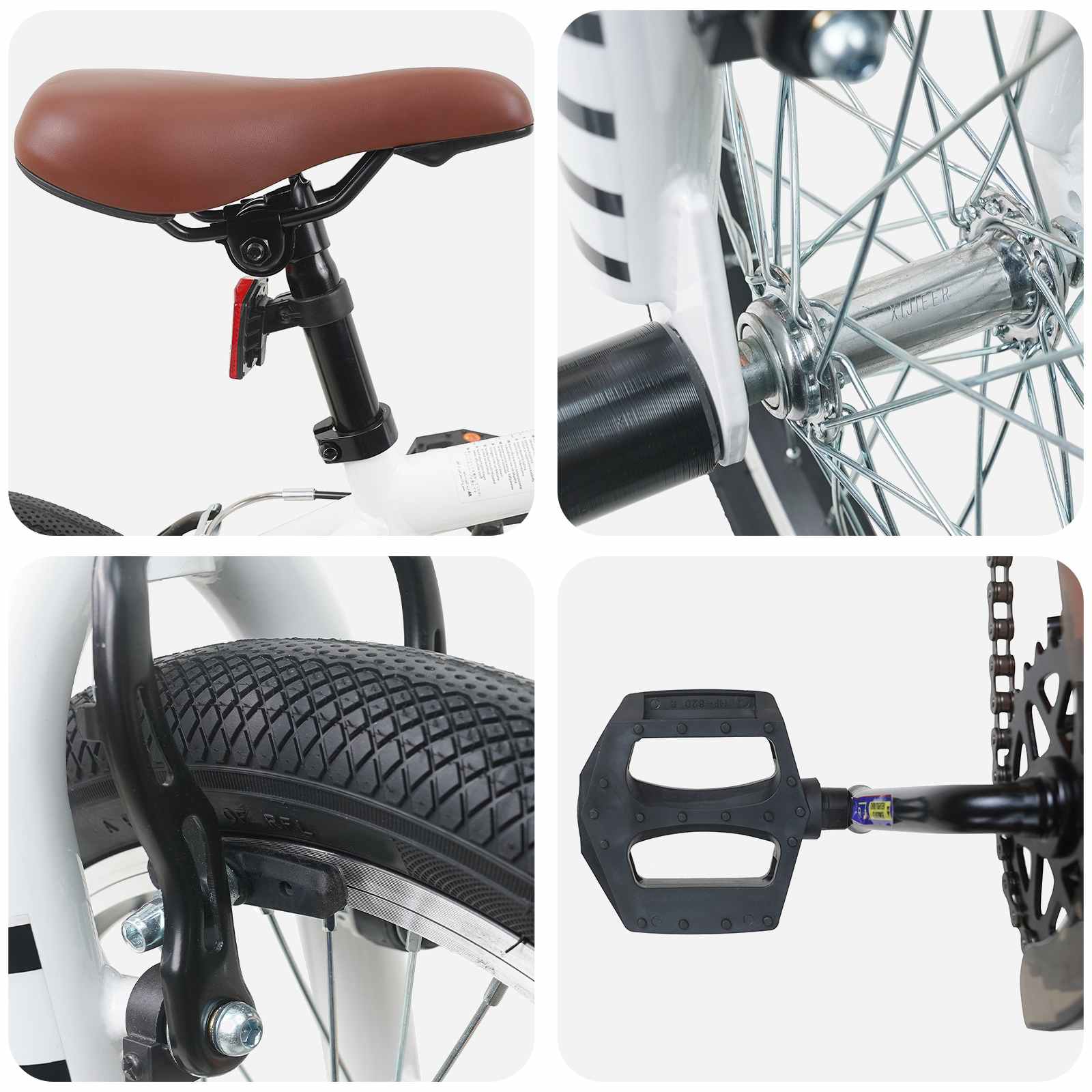 BMX Bicikl 16 Inča za 5-8 godina Bijela