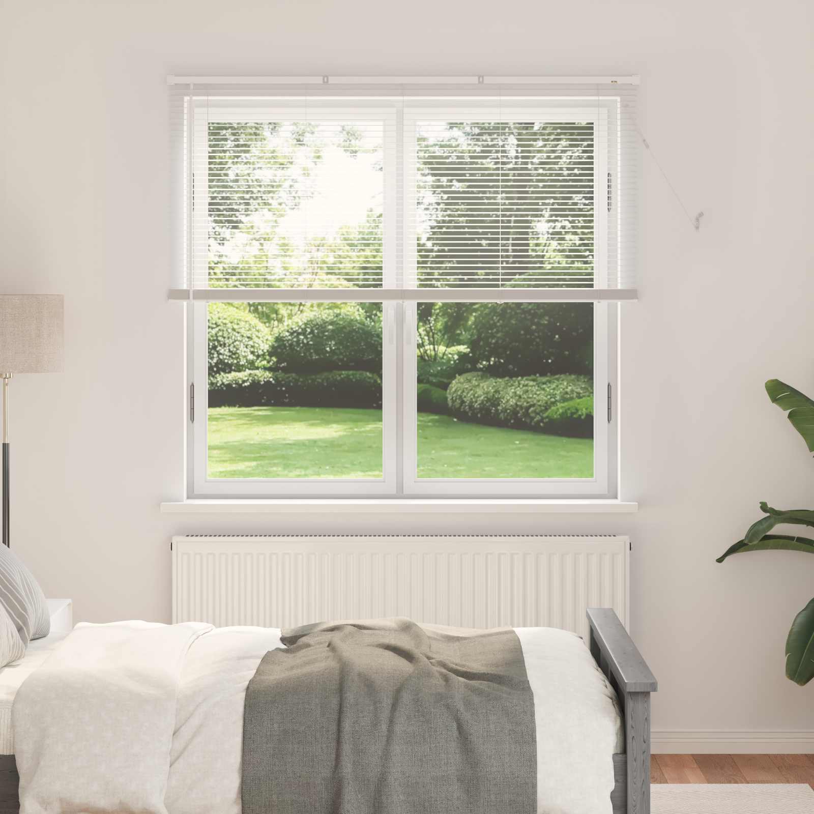 Venecijanska roleta Bijeli 150 x 150 cm PVC