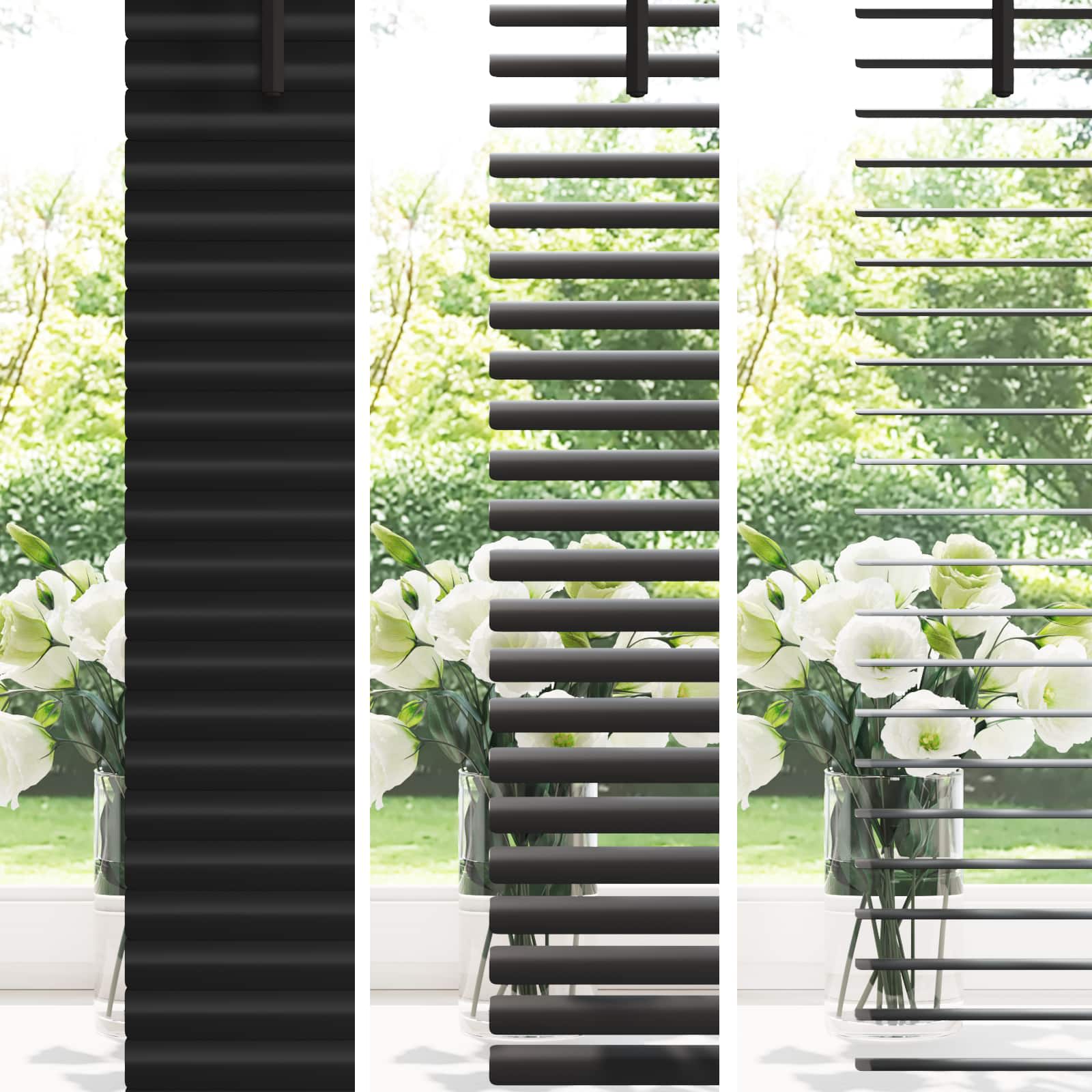 Venecijanska roleta Crna 150 x 80 cm PVC