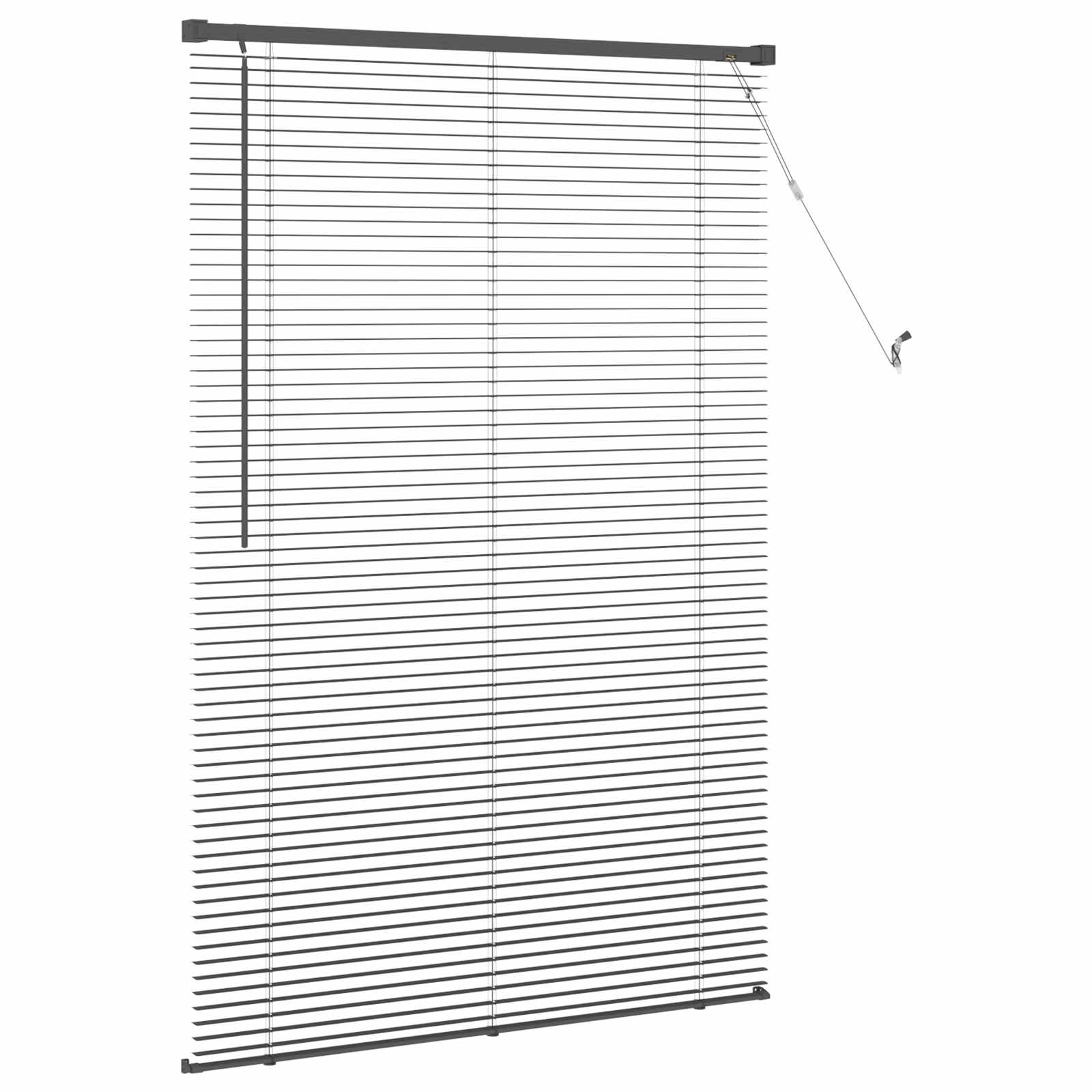 Venecijanska roleta Crna 150 x 80 cm PVC